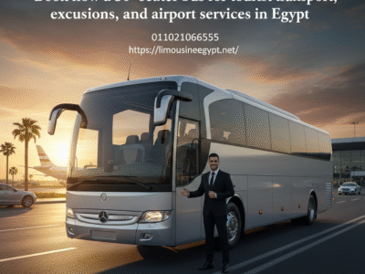 كيفية حجز: ايجار اتوبيس مرسيدس 50 فرد موديل 2025 مع سائق لخدمة ليموزين المطار والنقل السياحي!