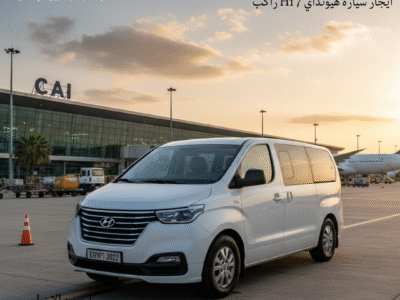 الراحة التنفيذية: ايجار هيونداي H1 7 مقاعد 2025 VIP مع سائق من مطار القاهرة!