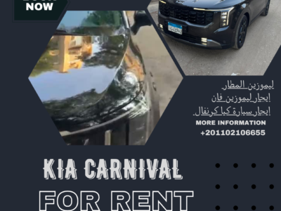 Book the All-New Kia Carnival 2025: 9-Seater VIP Limo for Cairo Airport & Tourism]