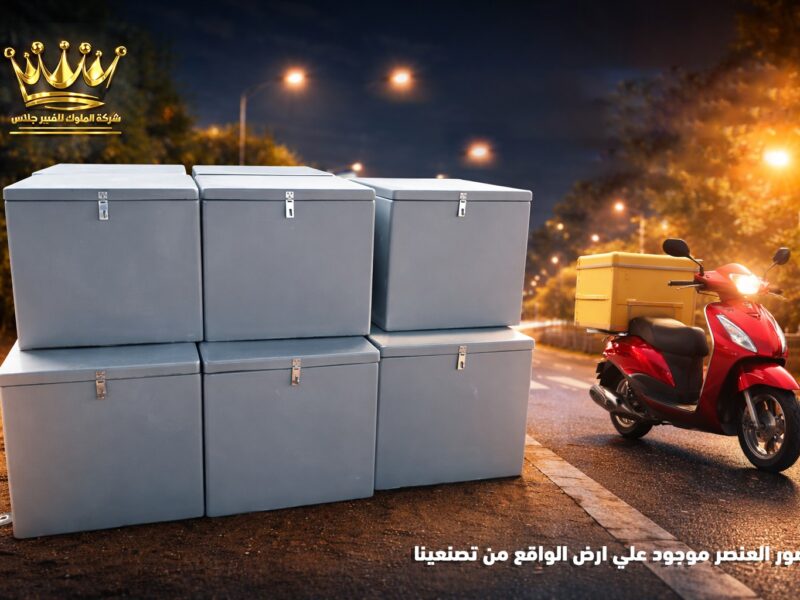صناديق الدليفري الفيبر جلاس للمطاعم والكافيهات