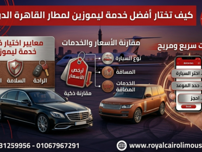 ✈️ ليموزين مطار القاهرة والإسكندرية ونقل سياحي لجميع المحافظات 24 ساعة