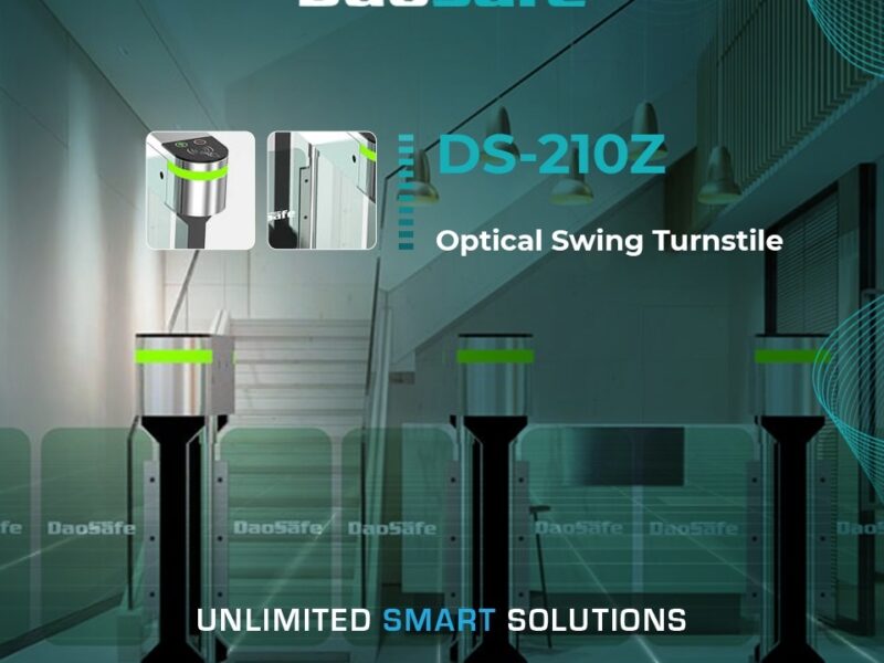 ✨ بنقدم لكم بوابة DS210Z Optical Swing Turnstile من Daosafe