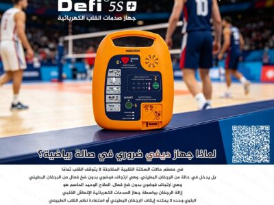 جهاز AED محمول بتقنيات متقدمة للاستجابة الفورية