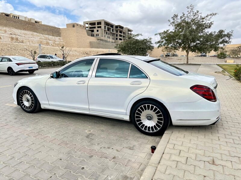 حجز مرسيدس S-Class بالسائق في مصر | ليموزين الوفود الرسمية وحفلات الزفاف VIP | ليموزين بداية