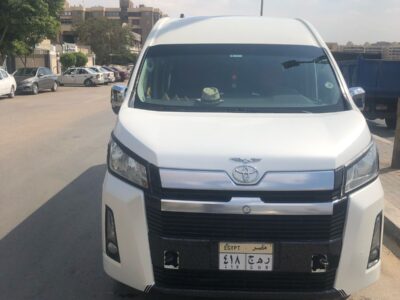 Rent Toyota Hiace with driver – reliable corporate and family transport.