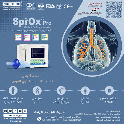 جهازSpirometr لقياسات متكاملة لوظائف التنفس