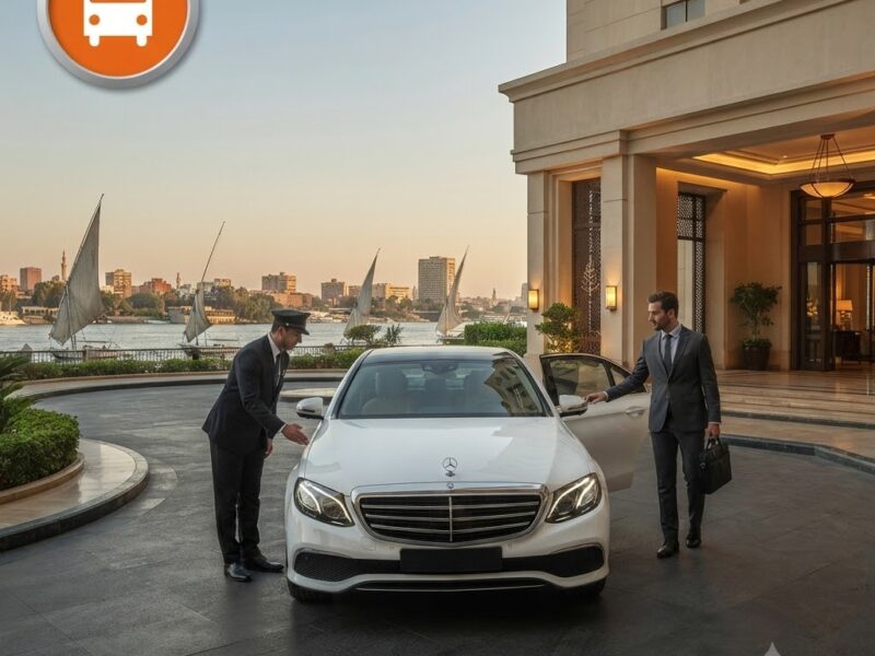 Luxury Car Rental Cairo | Mercedes E200 Chauffeur from Cairo Airport to Four Seasons Nile Plaza