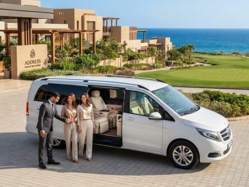 Luxury Car Rental Cairo | Mercedes V250 VIP Transfer from Sphinx Airport to Address Marassi Golf Resort