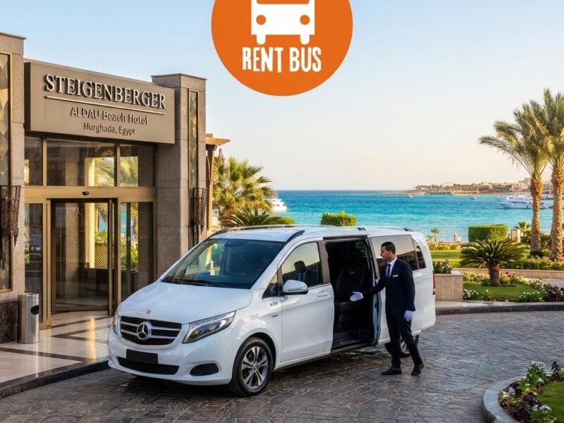 Mercedes Chauffeur Service Egypt | Mercedes V250 Rental at Steigenberger ALDAU Beach Hotel Hurghada