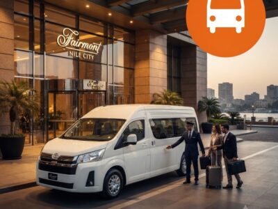 Mercedes Chauffeur Service Egypt | Toyota Hiace Airport Transfer to Fairmont Nile City Cairo