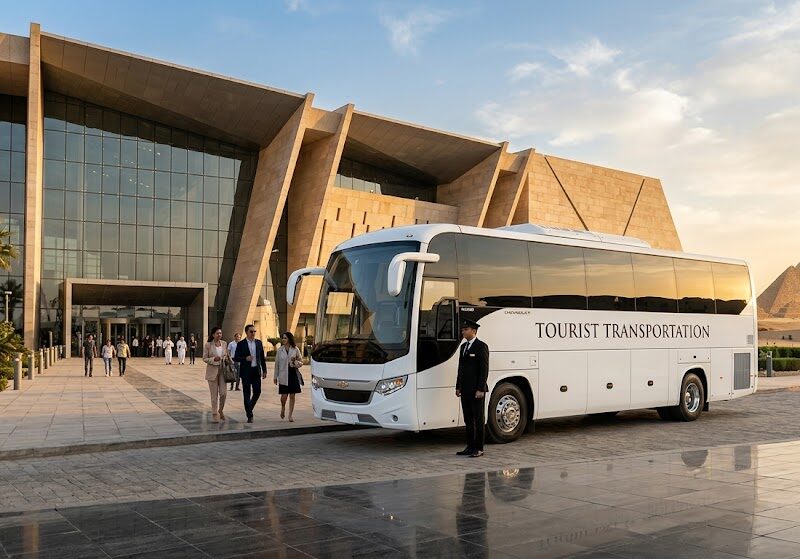 Chevrolet 33 Seater Minibus Rental with Driver for Grand Egyptian Museum Tours