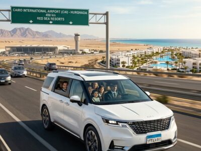 Cheap Car Rental — Kia Carnival 2026 with Professional Chauffeur from Cairo Airport to Hurghada, El Gouna and Red Sea Hotels