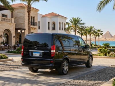 Mercedes Viano Tourist Car Rental with Driver for a 12-Hour Cairo Tour – Pyramids, Egyptian Museum and Saqqara
