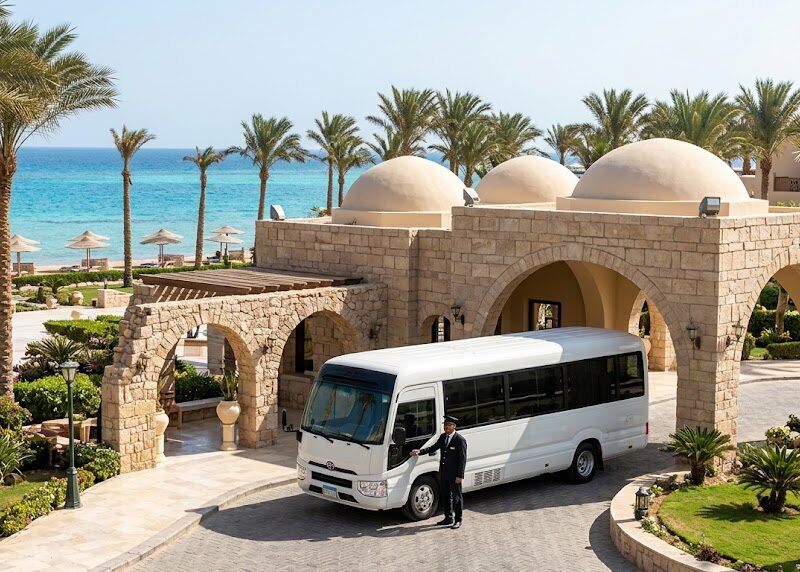 Toyota Coaster 21-Seater Minibus Rental from Cairo to Hurghada – Private Transfer to Sunny Days Resort Hurghada