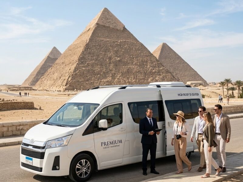 Toyota Hiace 13 Seater Minibus Rental with Professional Driver for Cairo, North Coast, Hurghada and Tourist Trips in Egypt
