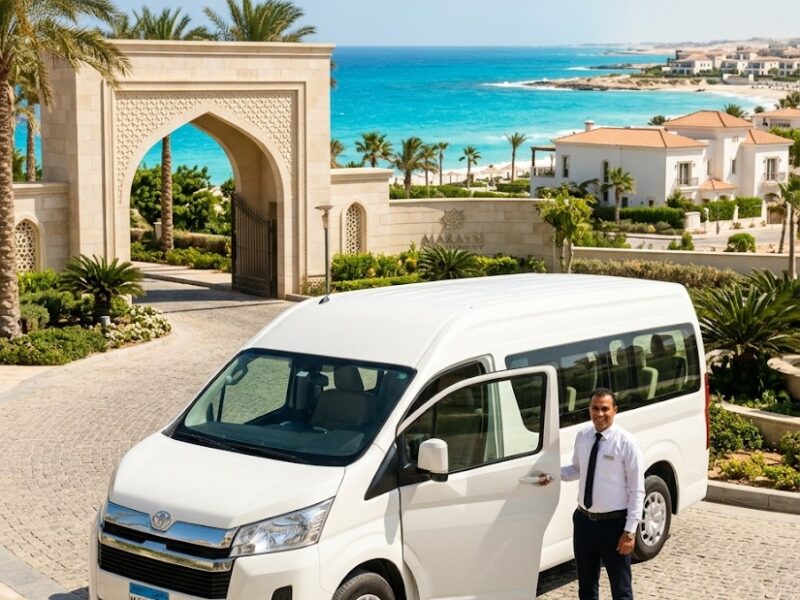 Toyota Hiace 13-Seater Rental with Professional Chauffeur from Cairo to Marassi – Comfortable Group Transportation to Egypt's North Coast