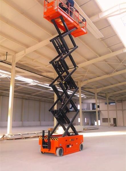 Renting all electric scaffolding