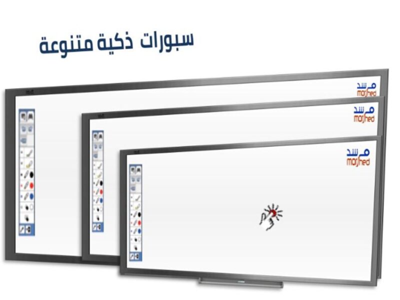 سبورة ذكية تفاعلية ييضاء متنوعة الاحجام - للفصول الدراسية والروضة