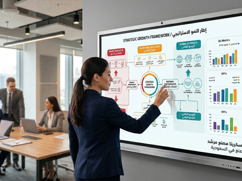 سبورة ذكية تفاعلية ييضاء متنوعة الاحجام - للفصول الدراسية والروضة