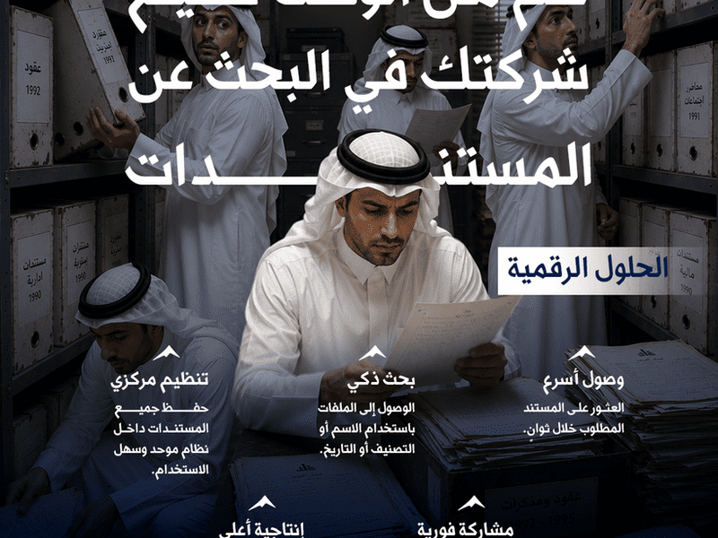 إدارة المستندات في الشركات: المشكلة التي لا يلاحظها أحد حتى تتحول إلى أزمة