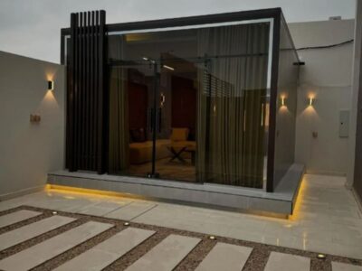ملاحق خارجية مودرن بالرياض | تصميم وتنفيذ الملاحق الزجاجية 0551033861