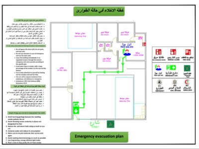 عمل خطة اخلاء