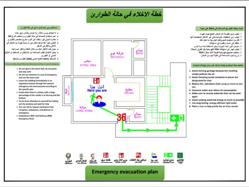 عمل خطة اخلاء