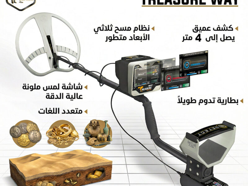 جهاز Treasure Way لكشف الذهب والكنوز الدفينة والفراغات