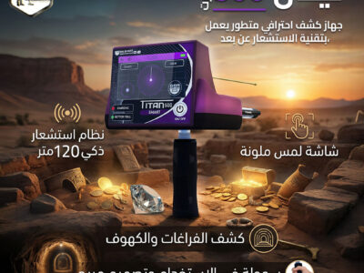 جهاز تيتان 500 سمارت للبحث عن الذهب والمعادن الثمينة