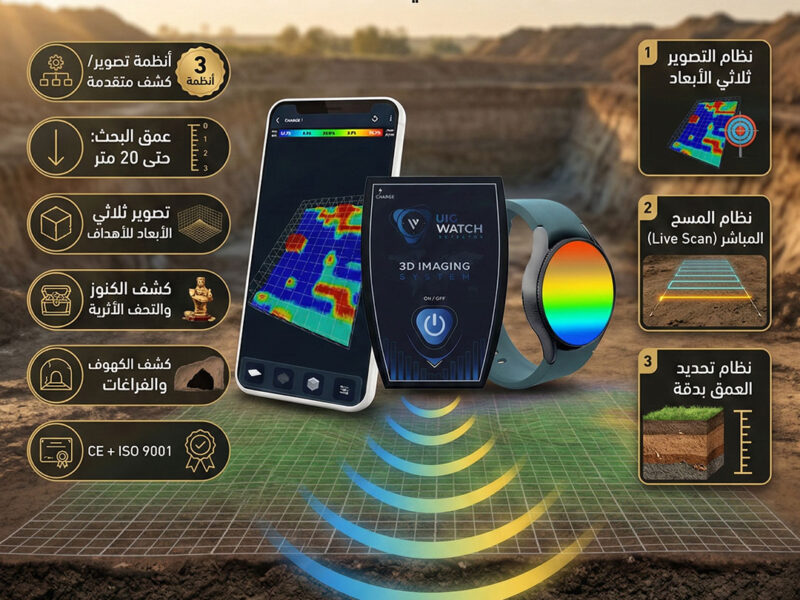 أصغر جهاز لكشف الذهب والمعادن UIG Watch