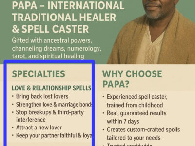 LOVE SPELL CASTER +27716356648TRADITIONAL HEALER in Kuruman, Calvinia, Upington, Griekwastad, Kimberley, Warrenton, Kamieskroon. Karkams. Koingnaas. Leliefonte, Garies. Hondeklip Bay, Spoegrivier, poffadder